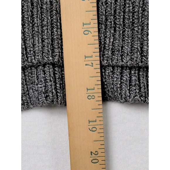 H & M Women's Long Sleeve Medium Knit With Side Zippers Pull over Gray Sweater - Picture 3 of 12